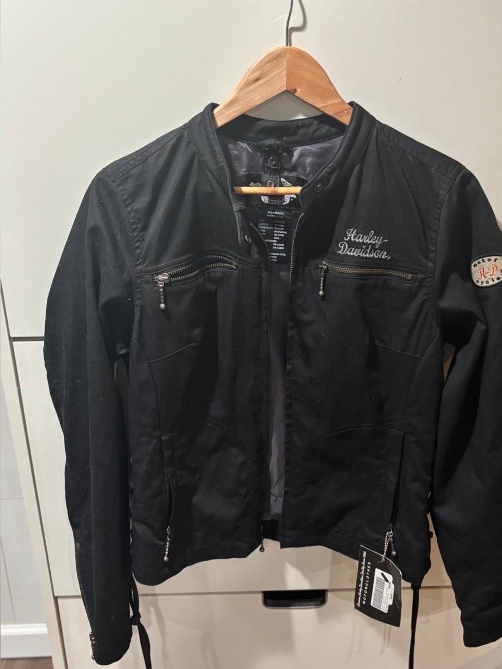 Harley-Davidson Black Bomber Jacket with Embroidered Logo